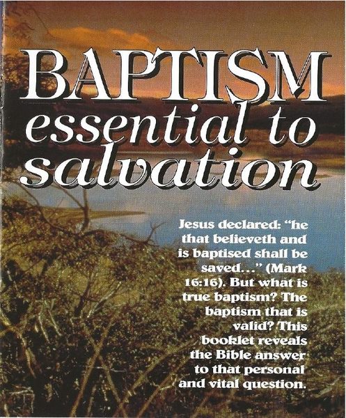 Cover of Baptism Essential to Salvation